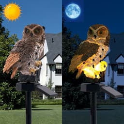 image-Solar Resin Eagle Lawn Lamp Outdoor Garden Villa Decoration Landscape Lamp