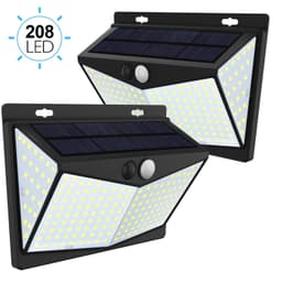 image-208LED Solar Wall Lamp Human Body Induction Garden Lamp Villa Landscape Lamp