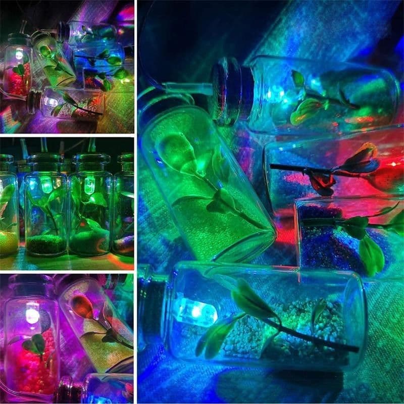 image-Christmas Decoration Solar Wishing Bottle Wind Bell Light Gradual Change