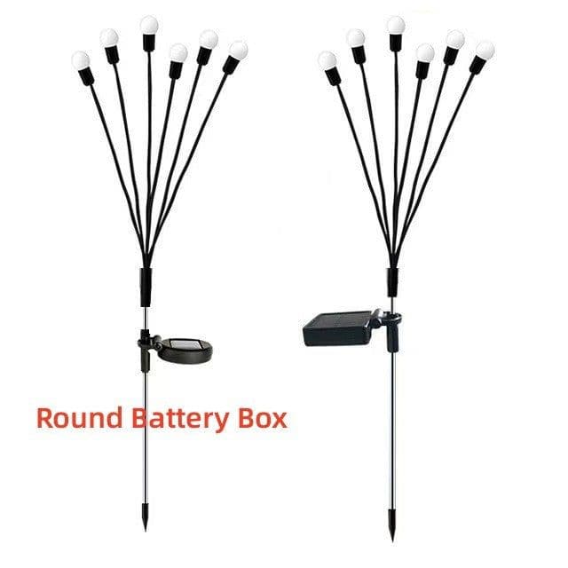 image-Dual-mode Outdoor Solar Pneumatic Courtyard Garden Atmosphere Lawn Breathing FireFly Ground Plug Lamp