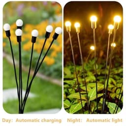 image-Dual-mode Outdoor Solar Pneumatic Courtyard Garden Atmosphere Lawn Breathing FireFly Ground Plug Lamp