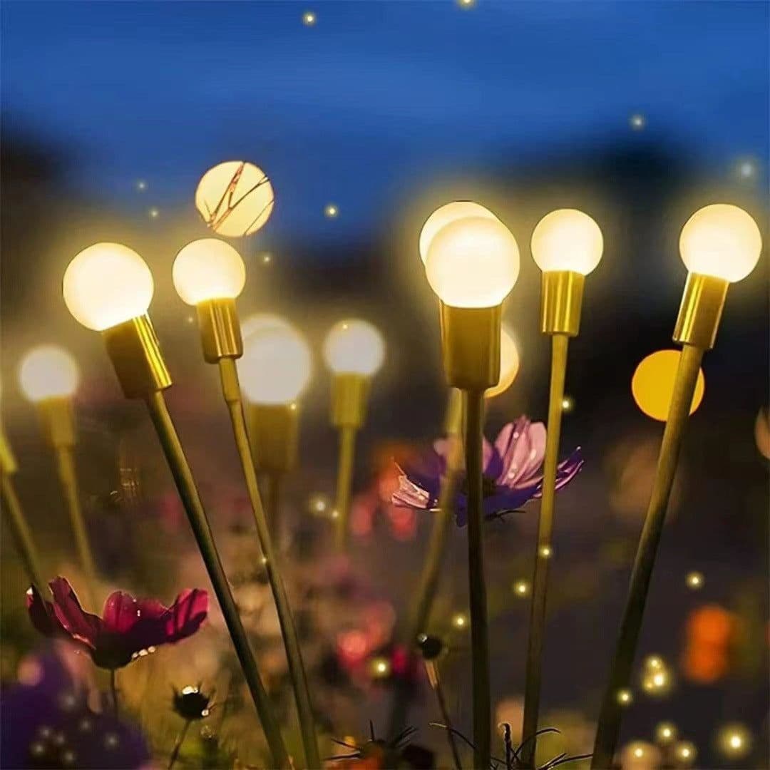 image-Dual-mode Outdoor Solar Pneumatic Courtyard Garden Atmosphere Lawn Breathing FireFly Ground Plug Lamp