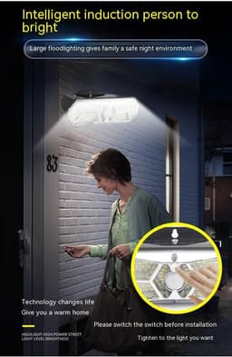 image-Solar Human Body Induction Lamp Outdoor Waterproof Street