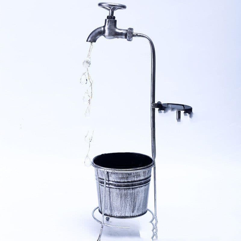 image-Amazon Solar Iron Water Drop Water Outdoor Landscape Lamp Garden New Faucet Iron Decorative Lamp