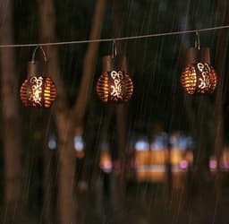 image-Solar Chandelier Balcony Terrace Layout Simulation Flame Hanging Lamp Outdoor Waterproof Garden Garden Landscape Decorative Lamp