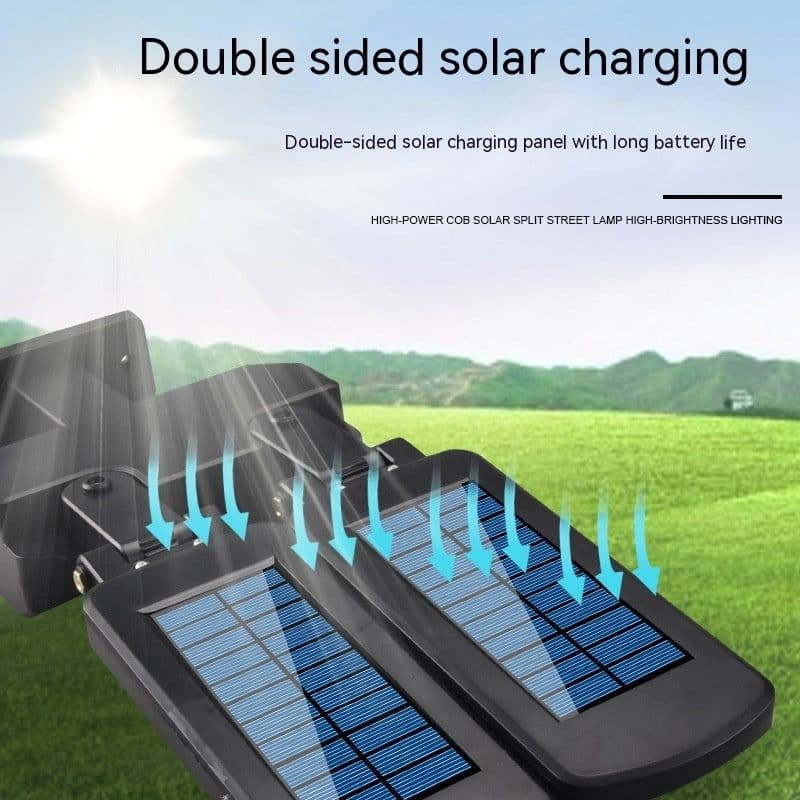 image-Human Body Induction Solar Lamp Waterproof LED Street Lamp