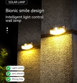 image-Solar Outdoor Retro Decorative Courtyard Villa Garden Wall Lighting Wall Lamp