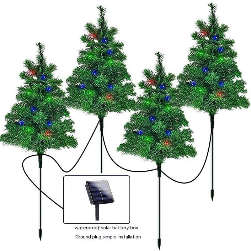 image-Solar Christmas Tree Outdoor Courtyard Decoration Landscape Lamp