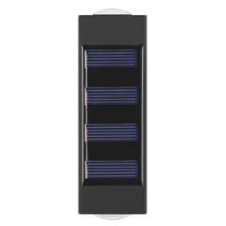 image-Solar Double-headed Wall Lamp Outdoor Yard Lamp Waterproof Outdoor Up
