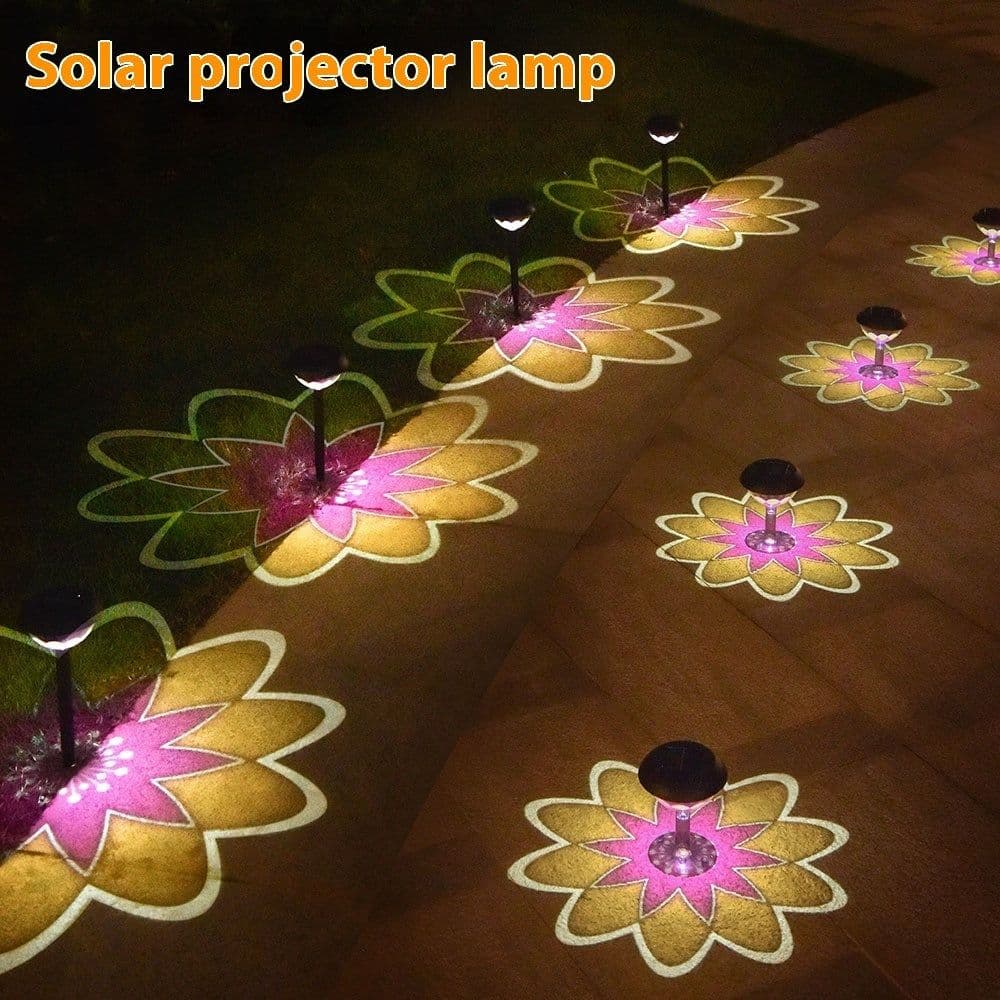 image-Outdoor Waterproof Garden Courtyard Solar Energy Projection Lamp