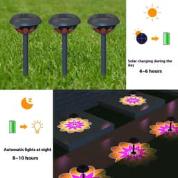 image-Outdoor Waterproof Garden Courtyard Solar Energy Projection Lamp