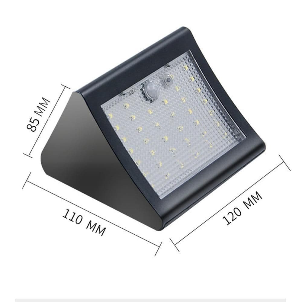 image-Outdoor Solar Courtyard Human Body Induction Wall Lamp Intelligent Light Sense Garden Villa Balcony Exterior Wall