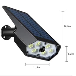 image-Outdoor Solar Courtyard Human Body Induction Wall Lamp Intelligent Light Sense Garden Villa Balcony Exterior Wall