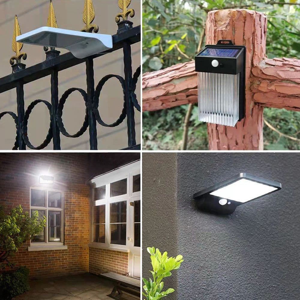 image-Outdoor Solar Courtyard Human Body Induction Wall Lamp Intelligent Light Sense Garden Villa Balcony Exterior Wall