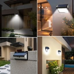 image-Outdoor Solar Courtyard Human Body Induction Wall Lamp Intelligent Light Sense Garden Villa Balcony Exterior Wall