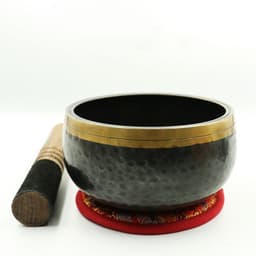 image-Yoga Meditation Black Gold Buddha Sound Bowl