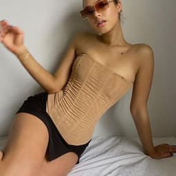 image-Skinny Sleeveless Tube Top Women Summer New Mesh Crop Corset Tank Party Streetwear Chest