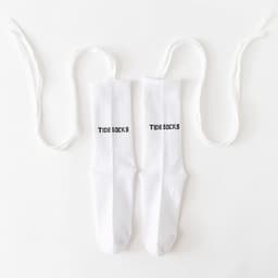 image-New Fluorescent Bandage Socks Female Letter Printed New Trendy Bar Nightclub Personality Reflective Cross High Quality Socks