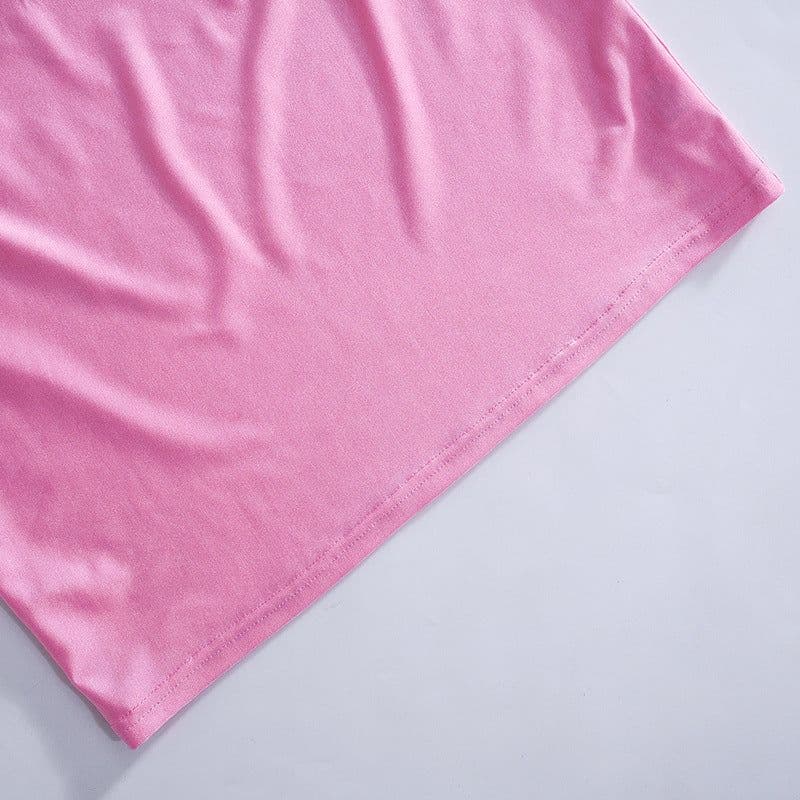 image-Pure Color Tight Hip Skirt Skirt Half Socks Casual Suit