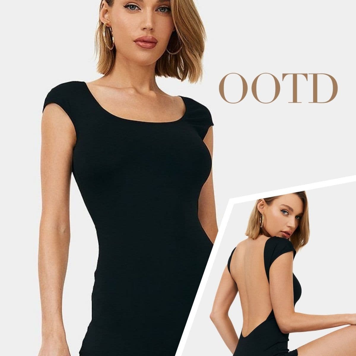 image-Women Backless Suit Fashion Style Backless Slim-fit Short Jumpsuit Backless Slim Fit Vacation Outfit