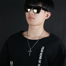 image-Steel Gold Black Color Fashion Mens Iron Nail Cross Pendant Necklace Stainless Steel 3mm Round Box Chain Jewelry Gift For Men
