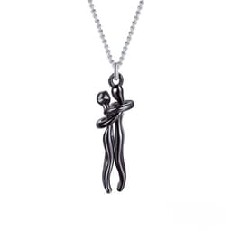 image-Hot Sale Affectionate Hug Necklace Couples Anniversary Valentine's Day Gift Fashion Punk Street Style Pendant Necklace
