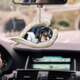 image-Car Pendant Sleeping Dog Angel Home Decor Acrylic Showcase Hanging Ornaments For Doors