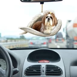 image-Car Pendant Sleeping Dog Angel Home Decor Acrylic Showcase Hanging Ornaments For Doors