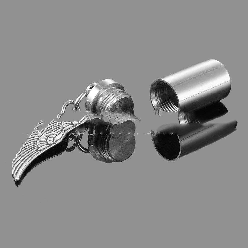 image-Stainless Steel Small Cylinder Perfume Bottle