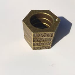 image-Hard Self Defense Ring Emergency Window Breaker Round Hex Ring Finger Buckle Ring Outdoor Climbing Finger Buckle Ring