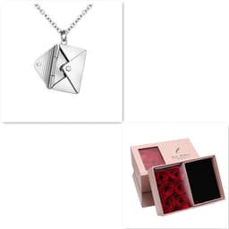 image-Fashion Jewelry Envelop Necklace Women Lover Letter Pendant Best Gifts For Girlfriend