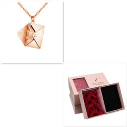 image-Fashion Jewelry Envelop Necklace Women Lover Letter Pendant Best Gifts For Girlfriend