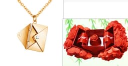 image-Fashion Jewelry Envelop Necklace Women Lover Letter Pendant Best Gifts For Girlfriend