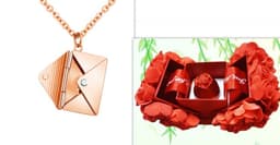 image-Fashion Jewelry Envelop Necklace Women Lover Letter Pendant Best Gifts For Girlfriend