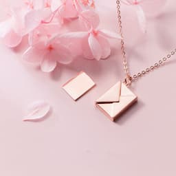 image-Fashion Jewelry Envelop Necklace Women Lover Letter Pendant Best Gifts For Girlfriend