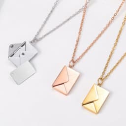 image-Fashion Jewelry Envelop Necklace Women Lover Letter Pendant Best Gifts For Girlfriend