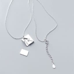 image-Fashion Jewelry Envelop Necklace Women Lover Letter Pendant Best Gifts For Girlfriend