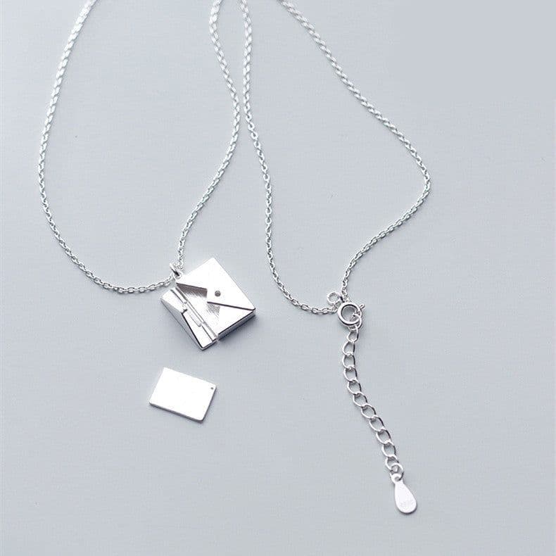 image-Fashion Jewelry Envelop Necklace Women Lover Letter Pendant Best Gifts For Girlfriend
