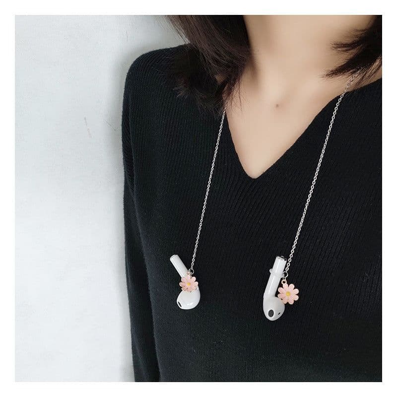 image-Headphones Anti-lost Chain Bluetooth Wireless Anti-drop Chain Earrings