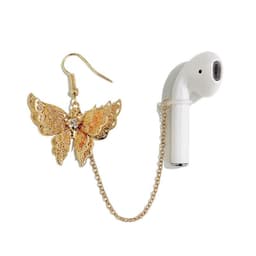 image-Creative Women's Fashion Gold Butterfly Wireless Bluetooth Headphones Anti-lost Cord