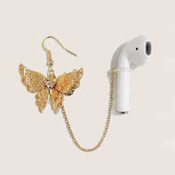 image-Creative Women's Fashion Gold Butterfly Wireless Bluetooth Headphones Anti-lost Cord