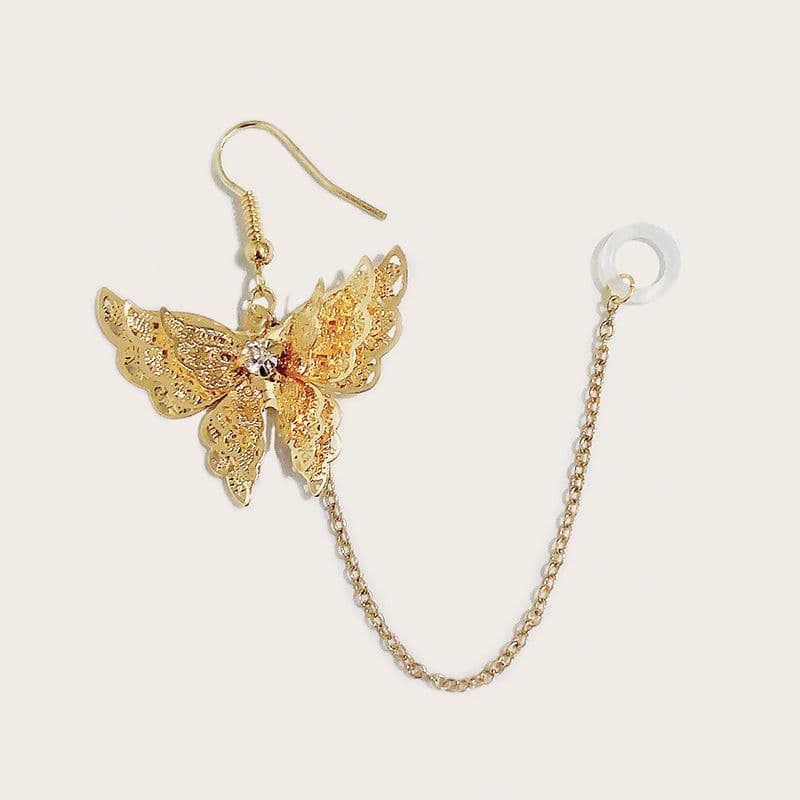 image-Creative Women's Fashion Gold Butterfly Wireless Bluetooth Headphones Anti-lost Cord