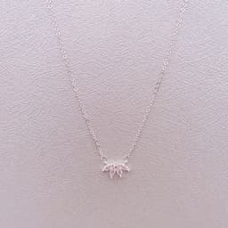 image-Fashion Jewelry Minimalist Shining Flower Petal Necklace For Women Girls Lotus Flower Pendant Necklace Female Party Anniversary Jewelry Gift