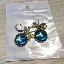 image-Fashion Jewelry Women's Earrings Hanging Vintage Dragonfly Pendant Earring Boho Chakra Blue Moonstone Drop Earrings For Women Wedding Charm Ethnic Jewellery