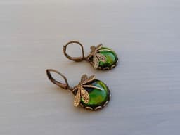 image-Fashion Jewelry Women's Earrings Hanging Vintage Dragonfly Pendant Earring Boho Chakra Blue Moonstone Drop Earrings For Women Wedding Charm Ethnic Jewellery