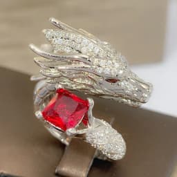 image-Fashion Jewelry Full Diamond Tyrannosaurus Rex Ring