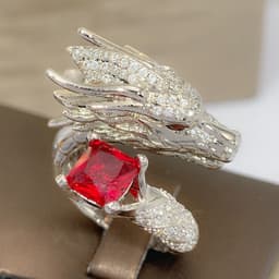 image-Fashion Jewelry Full Diamond Tyrannosaurus Rex Ring