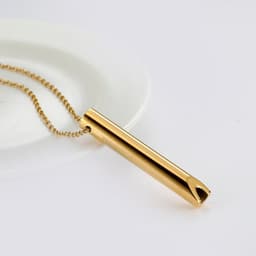 image-Breathing Necklace Adjustable Breathing Relieve Pressure Ornament Stainless Steel Decompression Jewelry