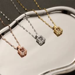 image-Valentines Day Gift Perfume Bottle Pendant Titanium Steel Necklace Korean Trend Zircon Luxury Female Necklace Charm Jewelry Gift Fashion Jewelry Woman