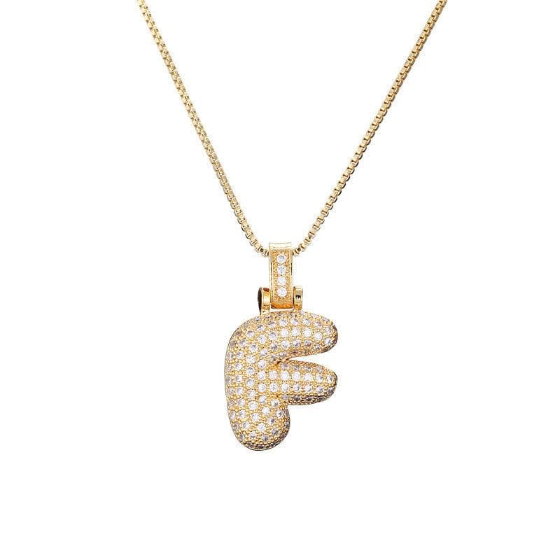 image-Clavicle Chain Copper Micro Inlaid Zircon 26 Letter Pendant Necklace For Women's Birthday Jewelry Gifts